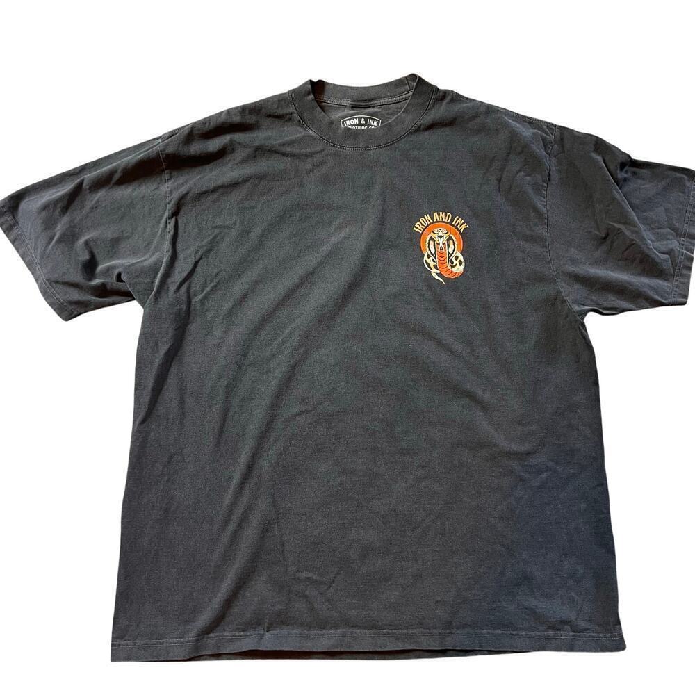 Iron and Ink Charcoal Gray Men's Short Sleeve T-Shirt.  Size 2XL